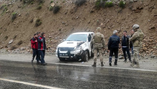 Çatak’ta trafik kazası: 1 yaralı