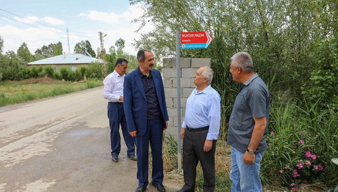 Gürpınar Belediyesi Muhtarın İsmini Sokağa Verdi