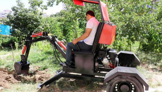 Van’da yerli tırdan sonra yerli kepçe de üretildi