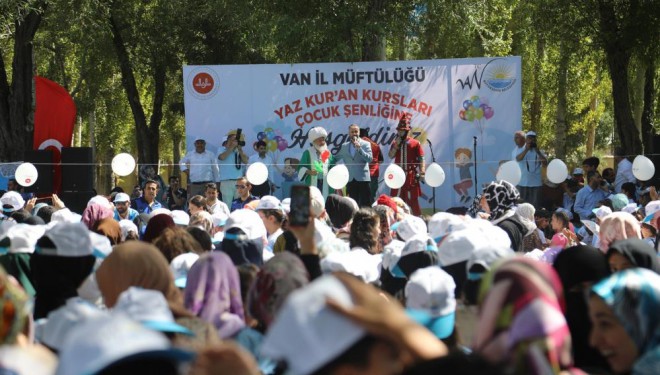 Van'da yaz Kur’an kursları çocuk şenliği düzenlendi