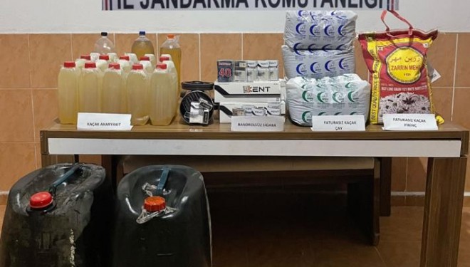 Van’da kaçak akaryakıt ve sigara ele geçirildi