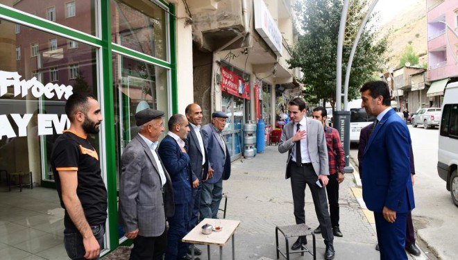 Kaymakam Sakarya ve Başkan Şeylan’dan esnaf ziyareti