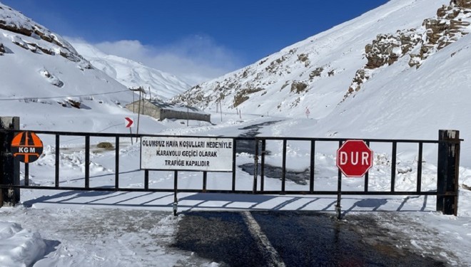 Van-Bahçesaray yolu ulaşıma kapatıldı