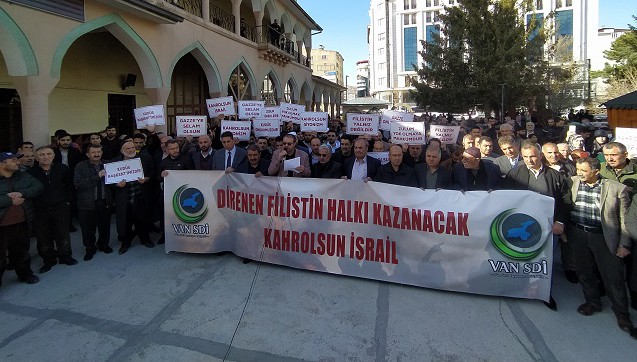 Van'da İsrail'in Mescid-i Aksa'ya saldırıları protesto edildi
