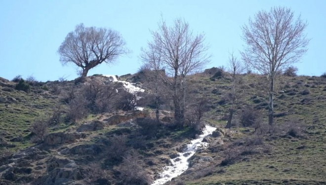Gevaş'ta bulunan Yuva Köyü ,şelalesi ve baharın tüm renkleriyle görenleri büyülüyor