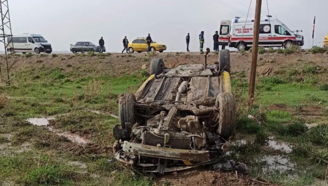 Van’da İran plakalı otomobil kaza yaptı: