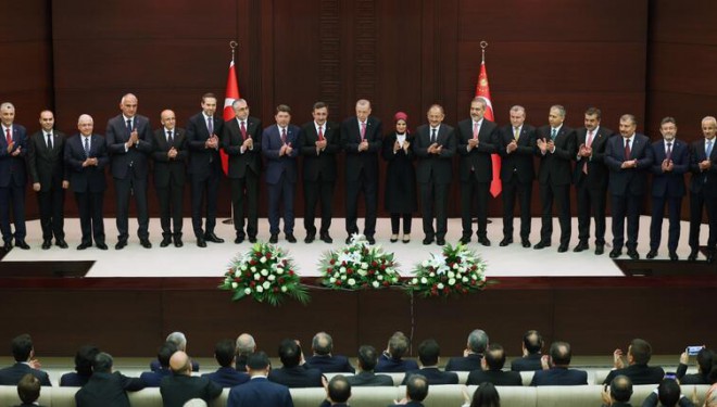 Cumhurbaşkanı Erdoğan, yeni kabineyi açıkladı