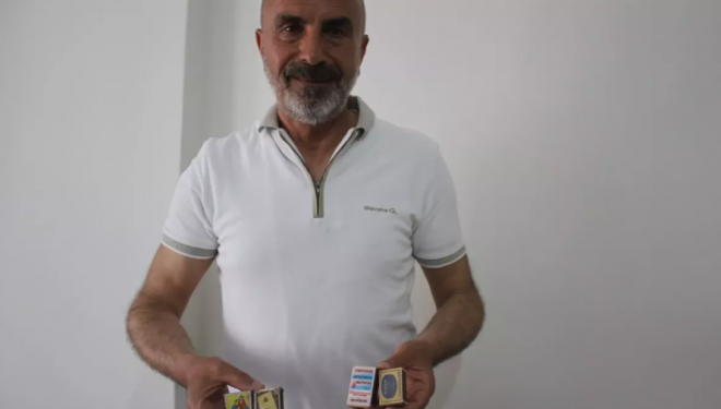 Feridun Irak’ın kibrit kutusu koleksiyonu geçmişe ışık tutuyor!