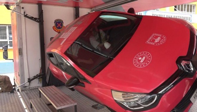 Jandarma mobil trafik eğitim tırı Erciş’te