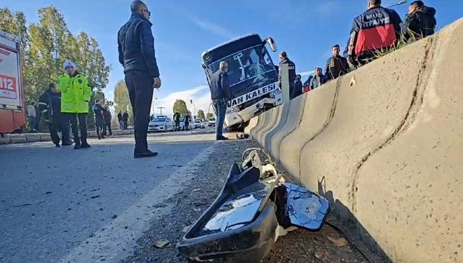 İstanbul-Van seferi yapan yolcu otobüsü kaza yaptı!