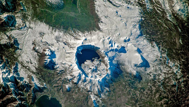 NASA astronotu uzaydan Nemrut ve Tatvan’ı fotoğrafladı