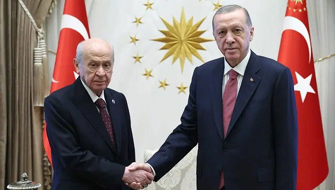 Bahçeli ve Cumhurbaşkanı Erdoğan görüştü: 50+1 tartışması...
