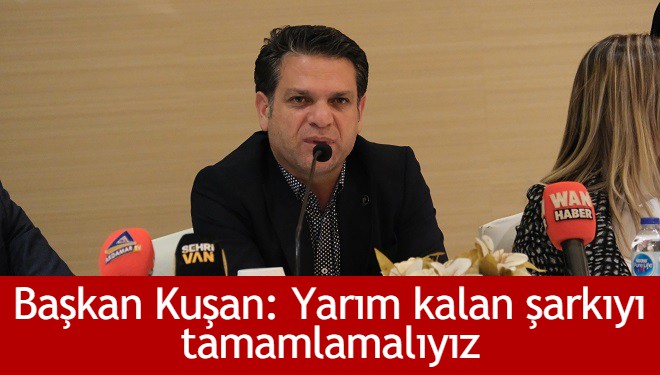 Başkan Kuşan: Durmayacağız, çalışacağız...