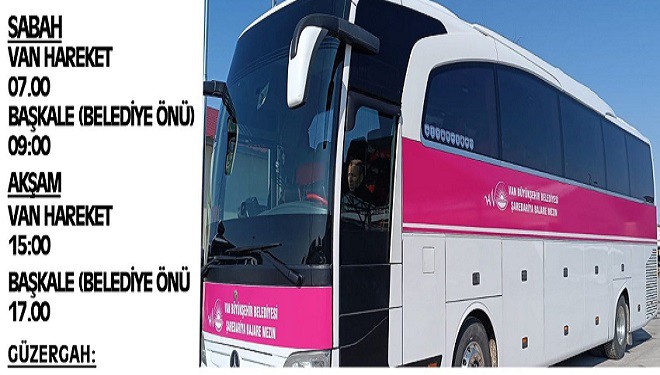 Van-Başkale arasına yeni otobüs hattı