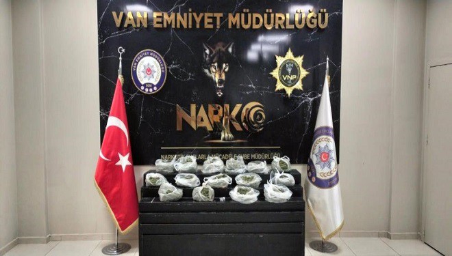 Van’da 22 kilo 211 gram uyuşturucu ele geçirildi