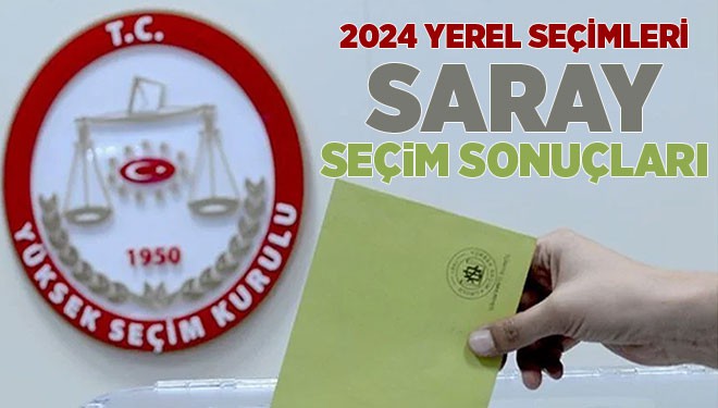 2024 Yerel Seçimleri Saray Seçim Sonuçları