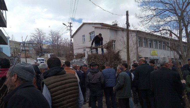 Özalp’ta çiftçilere meyve fidanı dağıtımı