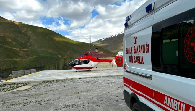 Van'da bulunan ambulans helikopter 4 ayda 61 hasta taşıdı