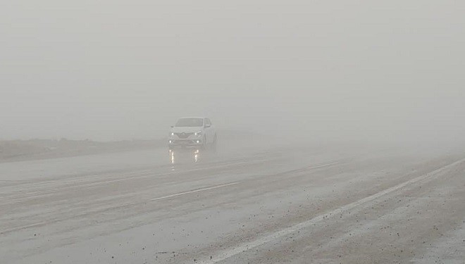 Van'ın Kurubaş Geçidi'nde yoğun sis etkili oldu
