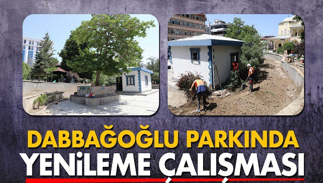 Van Dabbağoğlu Parkında yenileme çalışması