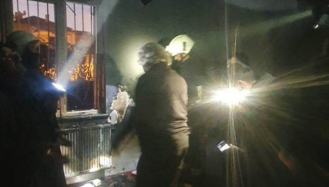Van’ın Tuşba ilçesinde ev yangını