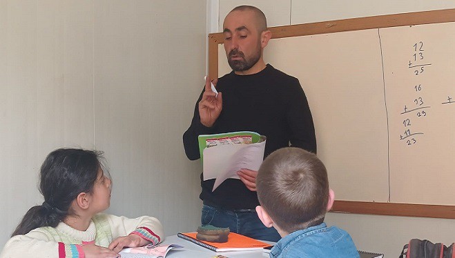 Van'da iki öğrencili okulda eğitim başladı