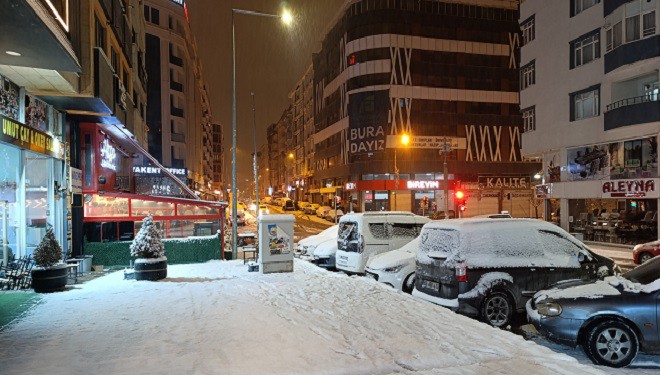 Van'da yoğun kar yağışı etkili oldu
