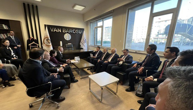 Adalet Bakanı Tunç, Van Barosu’nu ziyaret etti: Görüşmede yeni süreç konuşuldu
