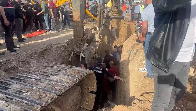 Kanalizasyon çalışması sırasında göçük; 3 işçi yaşamını yitirdi!