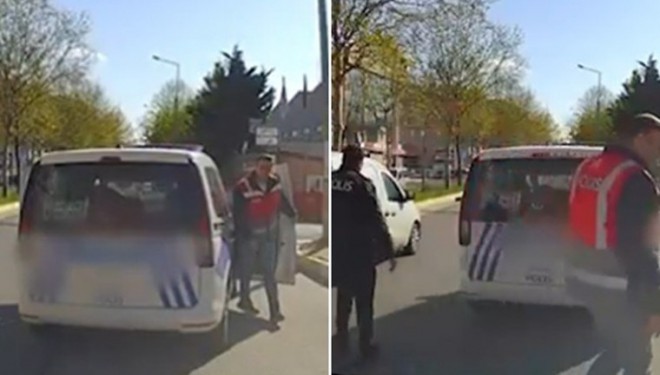 O polis görevden uzaklaştırıldı: Sürücüye 'kafana sıkarım' demişti!
