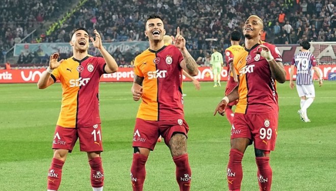 Galatasaray, Trabzonspor'u 2 - 0 yendi