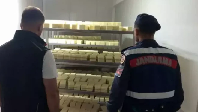 5 ton 'sahte' kaşar peyniri ele geçirildi