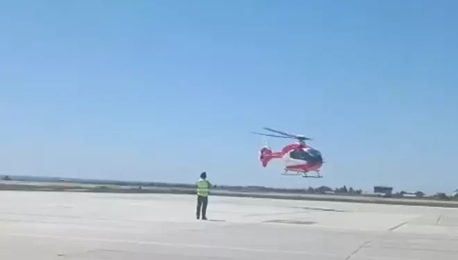 Solunum sıkıntısı yaşayan bebek ambulans helikopterle Van’a sevk edildi