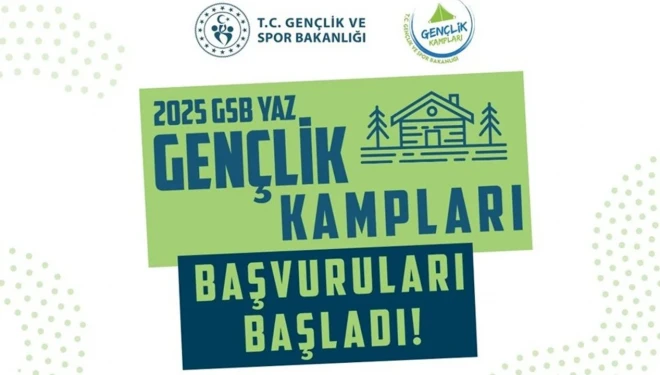 Gençlik kampları başvuruları başladı