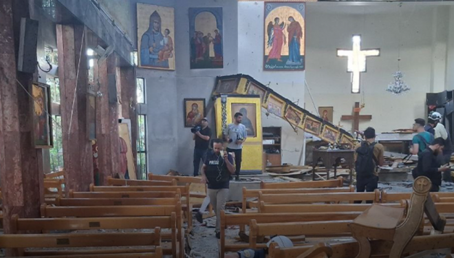 Suriye'de kiliseye düzenlenen saldırıda en az 15 kişi öldü