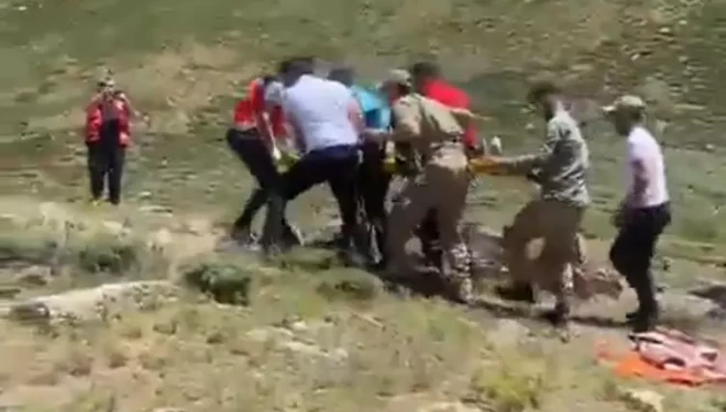 Yaylada yaralanan vatandaş helikopterle hastaneye kaldırıldı