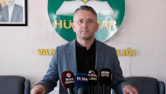HÜDA PAR Van İl Başkanı Rasim Sayğın'dan VASKİ'ye tepki!