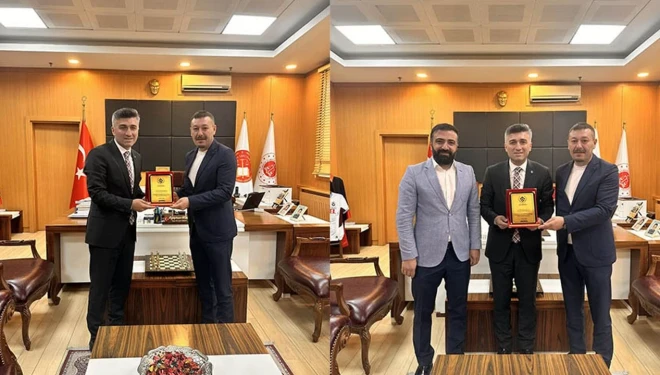 Van Barosu'ndan, kentten ayrılan hakimlere veda ziyareti