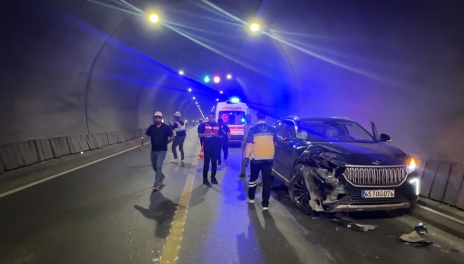 Güzeldere Tüneli’nde kaza