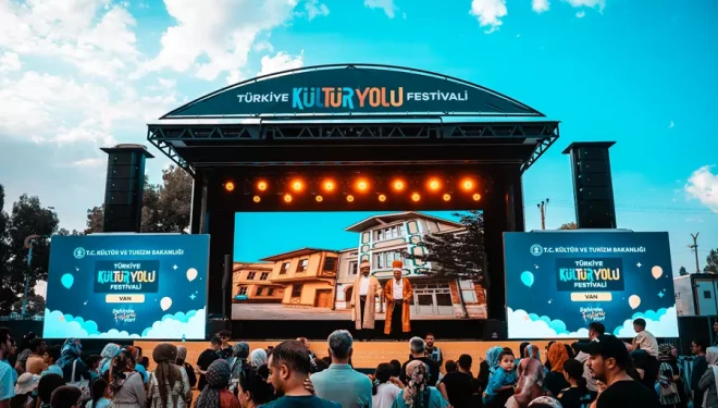Çocuklar Van Kültür Yolu Festivalinde eğlendi