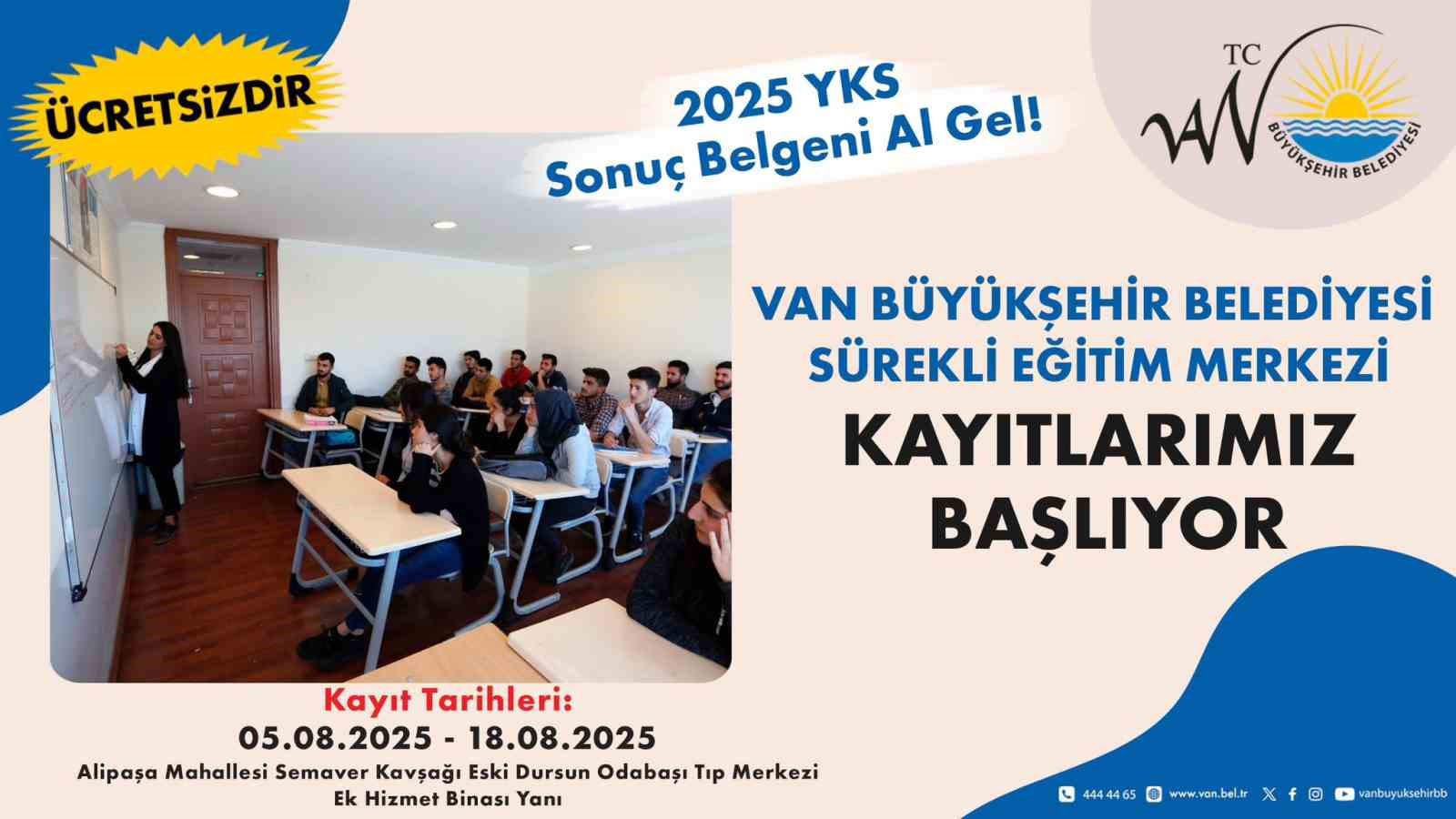 VBB Sürekli Eğitim Merkezi kayıtları başlıyor