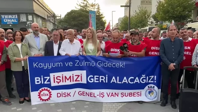 CHP heyetinden Van'da işten çıkarılan işçilere destek
