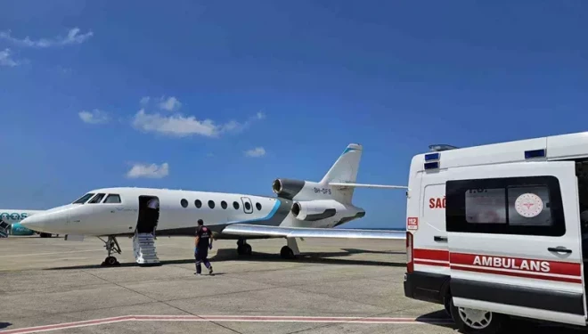 Van’dan iki bebek uçak ambulansla sevk edildi