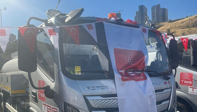 TBB'den Edremit Belediyesi'ne araç desteği