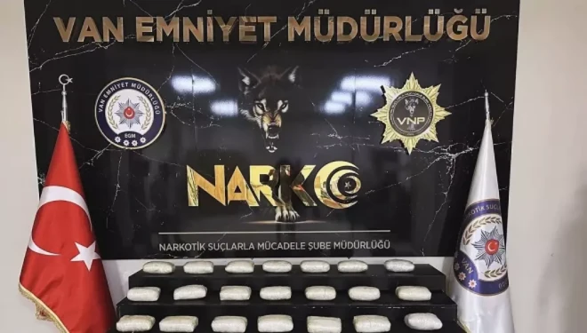 Van’da 28 kilo 640 gram metamfetamin ele geçirildi