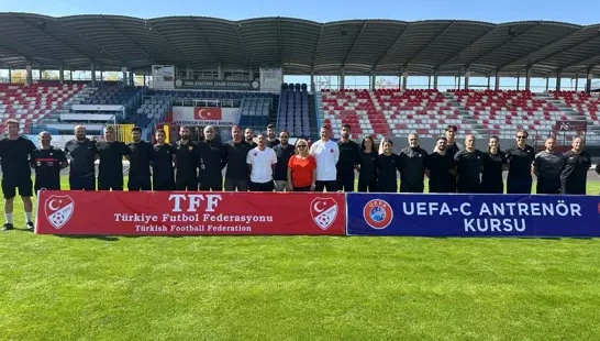 Van'da UEFA-C futbol antrenörlük kursu tamamlandı