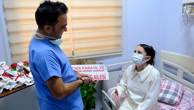 Duhok'ta tüp patlamasında yaralanan kadın Van’da hayata tutundu