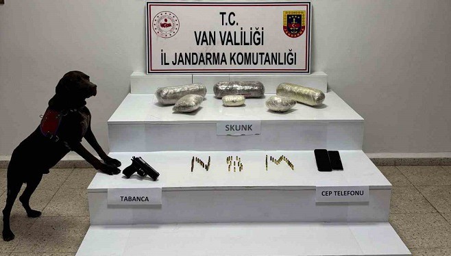 Van’da 4 kilo 311 gram skunk ele geçirildi