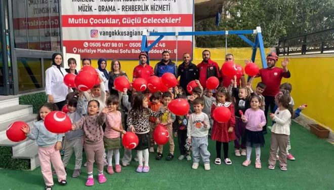 Van’da minik öğrencilere afet bilinci aşılandı