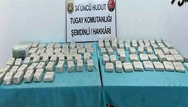 Van ve Hakkari’de 102 kilo 429 gram uyuşturucu ele geçirildi